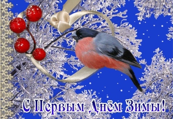 С Началом зимы (открытка-5)