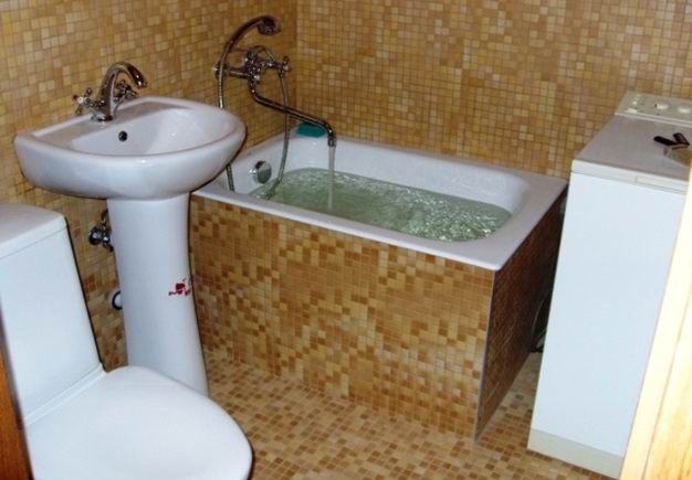 Дизайн маленькой ванной комнаты (фото-20)
