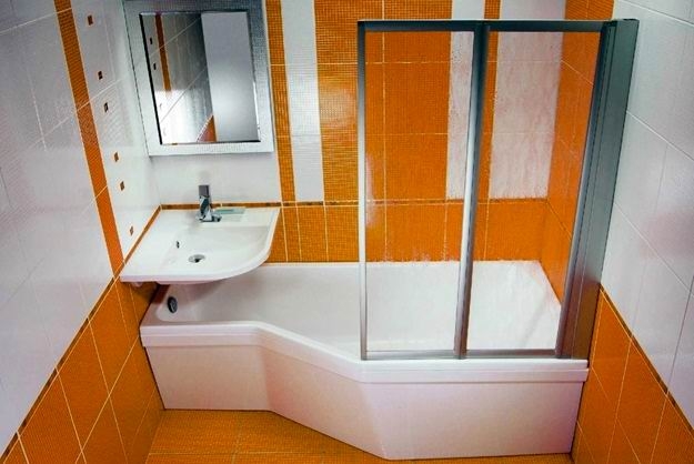 Дизайн маленькой ванной комнаты (фото-25)