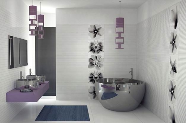 Дизайн маленькой ванной комнаты (фото-30)