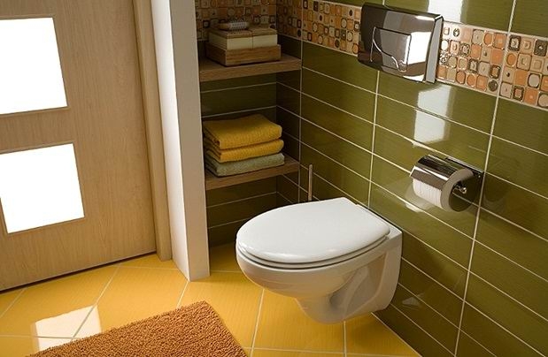 Дизайн маленькой ванной комнаты (фото-38)