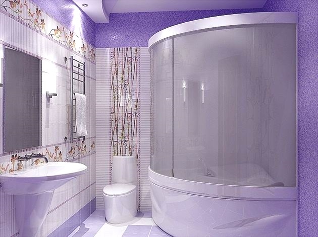Дизайн маленькой ванной комнаты (фото-46)