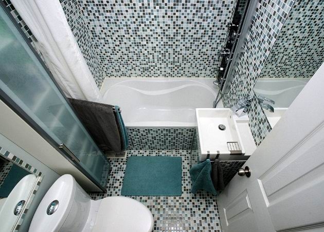 Дизайн маленькой ванной комнаты (фото-51)