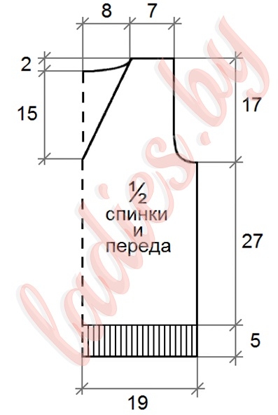 Выкройка детского жилета на 6-7 лет