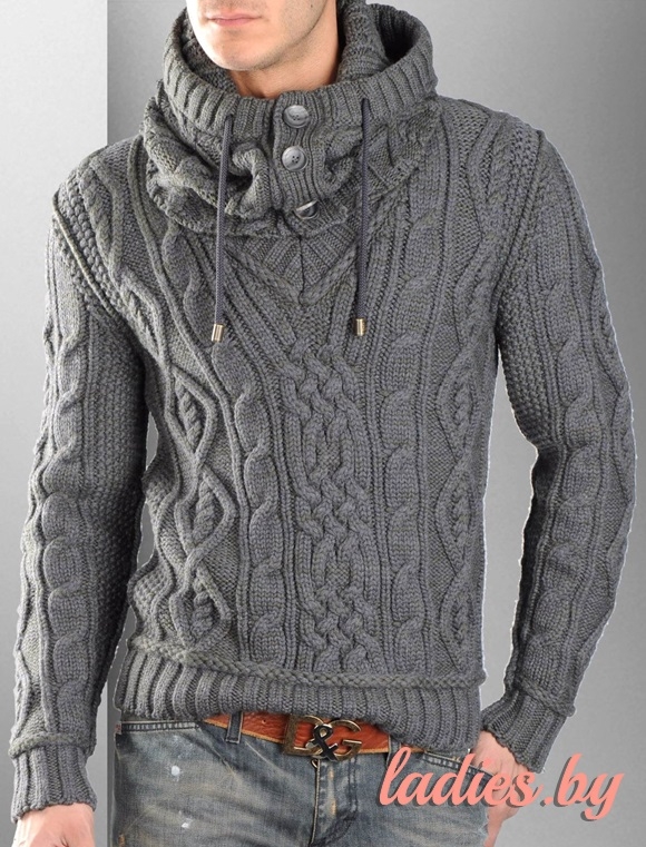 Мужской пуловер со снудом от "Dolce&Gabbana"