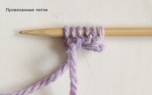 Вязание шнура спицами (шаг-3)