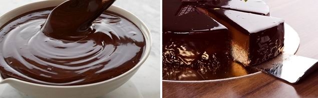 Глазурь из горького шоколада (рецепт-23)