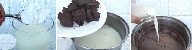 Густой горячий шоколад на крахмале (рецепт 1)