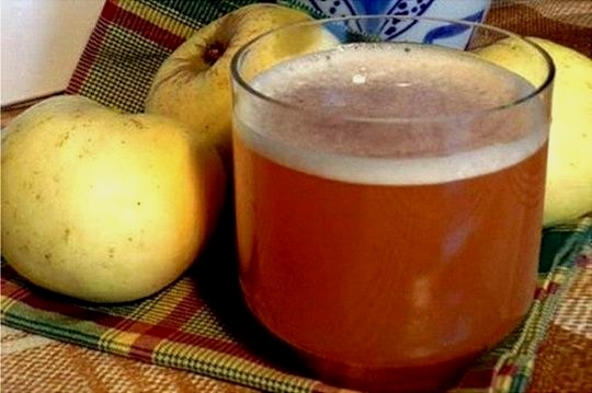 Яблочный квас с ароматом мяты (рецепт-2)