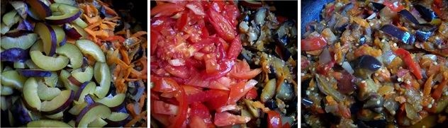 Соте из баклажанов с черносливом, морковью и чесноком (рецепт-4)