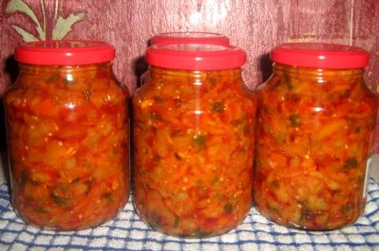 Соте из баклажанов с морковью и чесноком (рецепт-5)