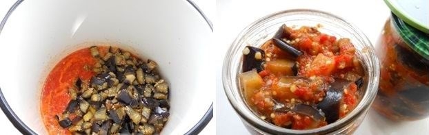 Зимняя закуска из баклажанов с перцами (рецепт-4)