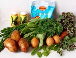 Зелёные щи со щавелем и крапивой (рецепт-3)