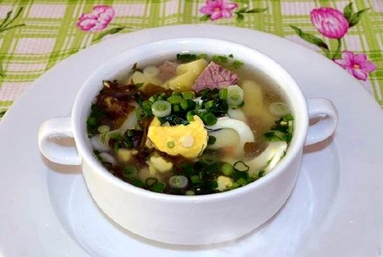 Щавелевый суп на мясном бульоне (рецепт-4)