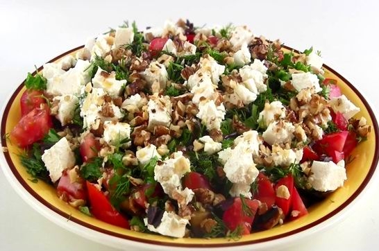 Вкусный лёгкий салат из баклажанов (рецепт-3)