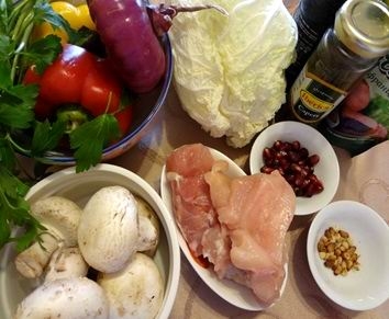 Салат с курицей и грибами (рецепт-3)