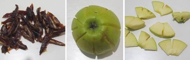 Салат с финиками, яблоком, орехами и семечками (рецепт-2)