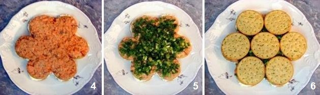 Рыбный торт-салат с крекером (рецепт-1)