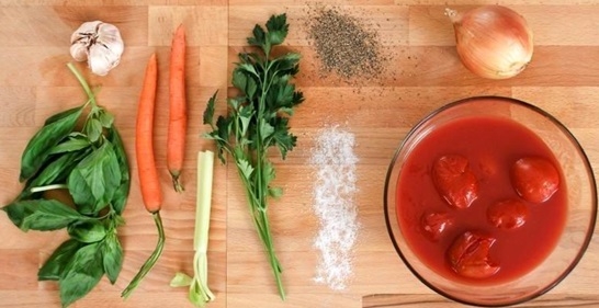 Томатный соус с морковью и сельдереем (рецепт-3)