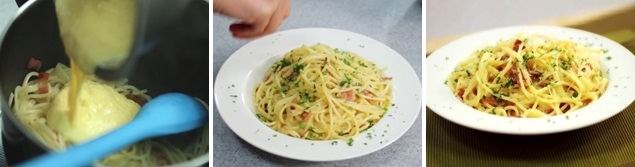 Спагетти карбонара со сливками (рецепт-3)
