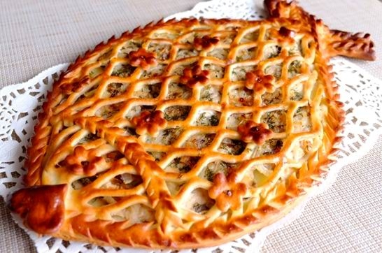 Пирог с салакой и картофелем (рецепт-2)