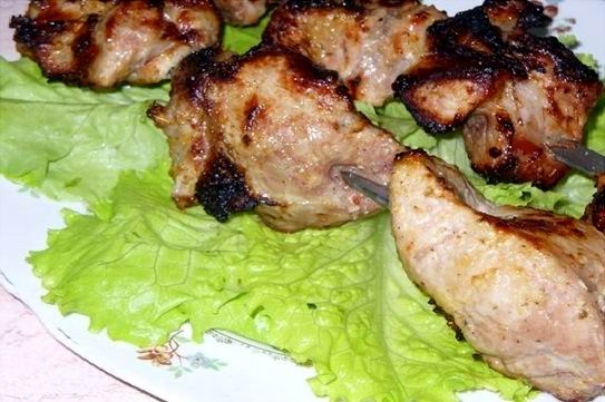 Шашлык из свинины в кефирно-луковом маринаде (рецепт-2)