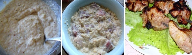 Шашлык из свинины в кефирно-луковом маринаде (рецепт-2)